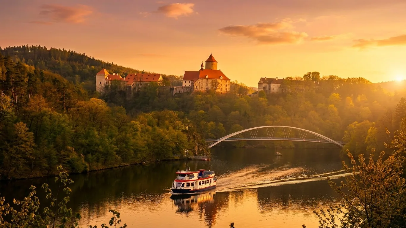 Sunset ride, Brno, South Moravia